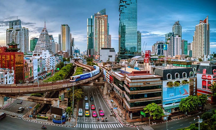 Город Бангкок в Таиланде