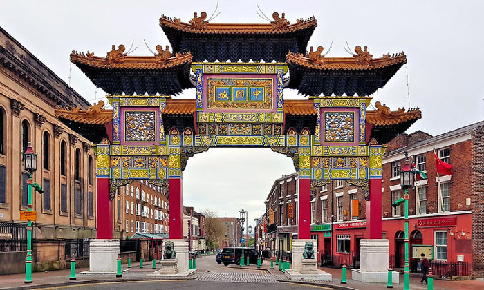 Ворота Китайского квартала Ливерпуля