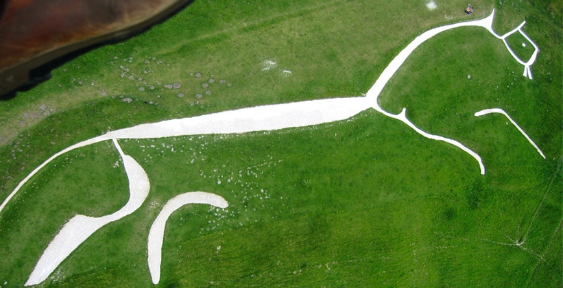 Уффингтонская белая лошадь в Англии