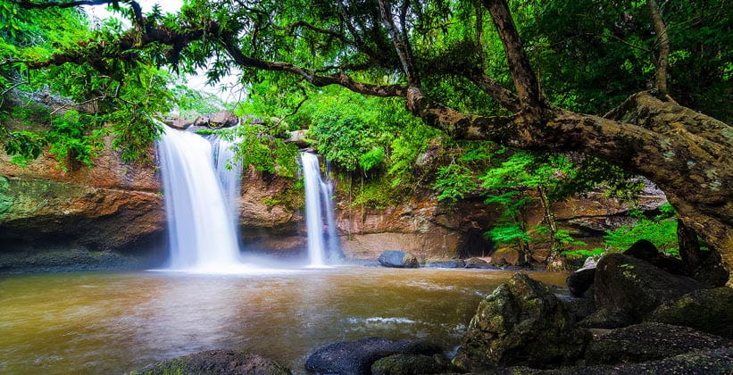 Водопад Хэу Суват в Национальном парке Кхао Яй