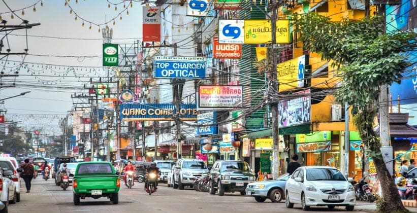 Город Чианграй в Таиланде