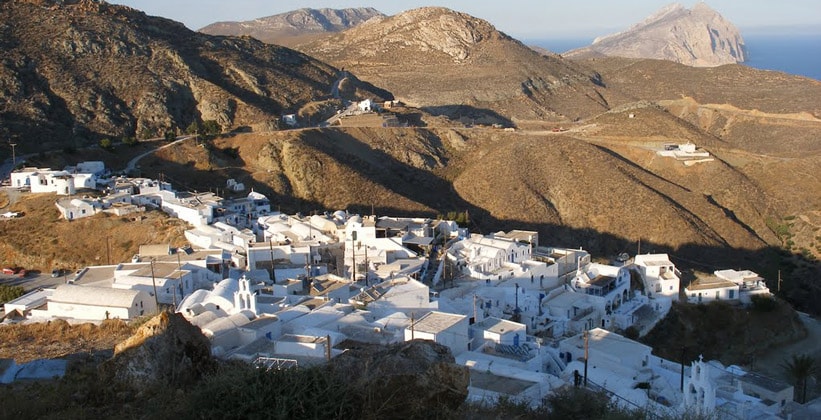 фотография изображение картинка с курорта города Анафи, остров, Греция