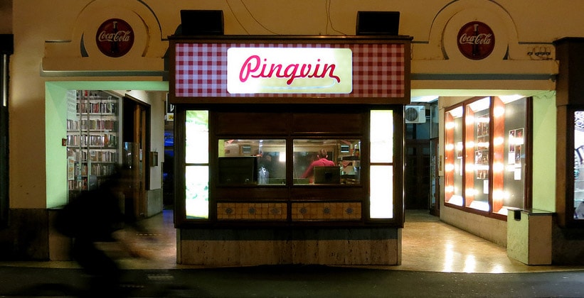 Заведение быстрого питания Pingvin в Загребе