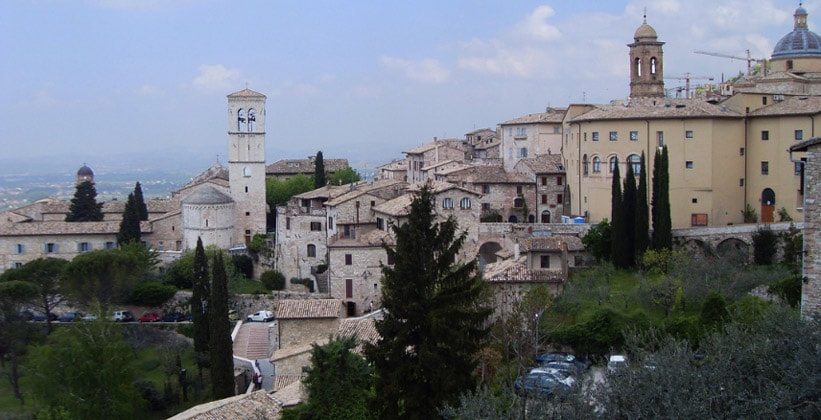 Город Ассизи в Италии