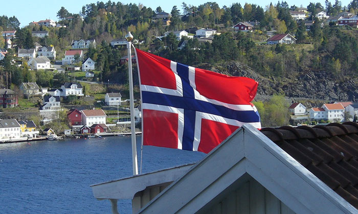 Флаг Норвегии (Крагерё)