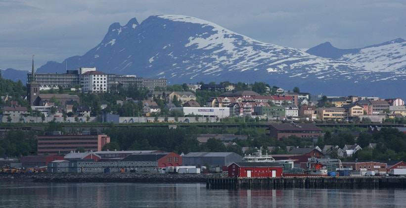 Город Нарвик в Норвегии