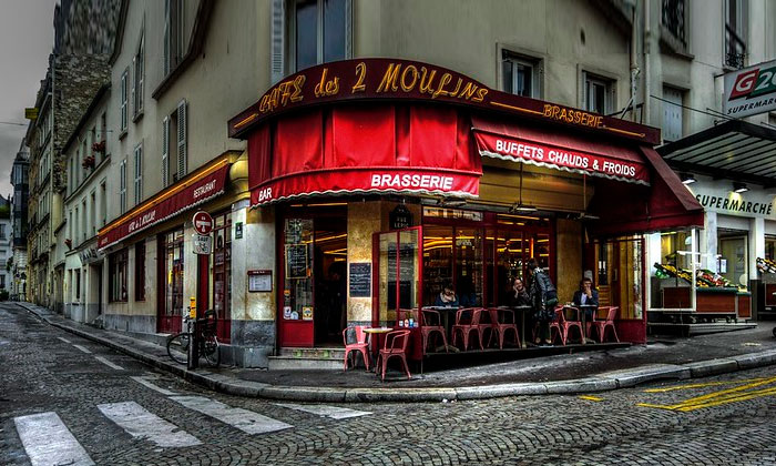 Кафе «Две Мельницы» в Париже