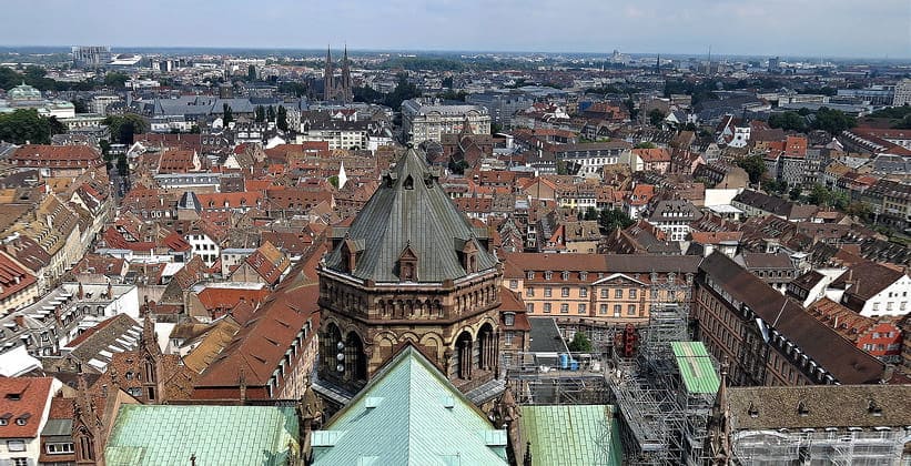 Город Страсбург во Франции