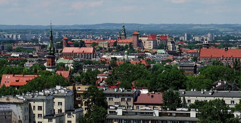 Город Краков в Польше