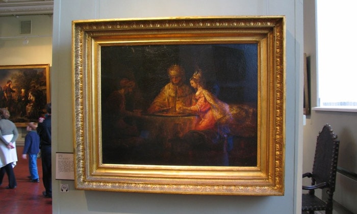 Картина «Артаксеркс, Аман и Эсфирь» Пушкинского музея Москвы