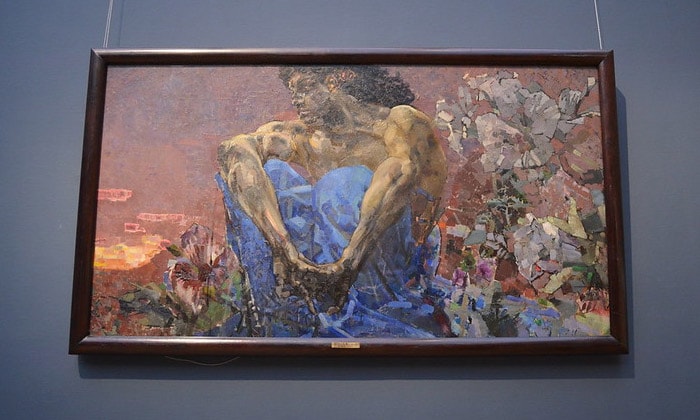 Картина «Демон (сидящий)» Третьяковской галереи Москвы