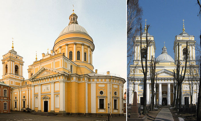 Троицкий собор Александро-Невской лавры в Санкт-Петербурге