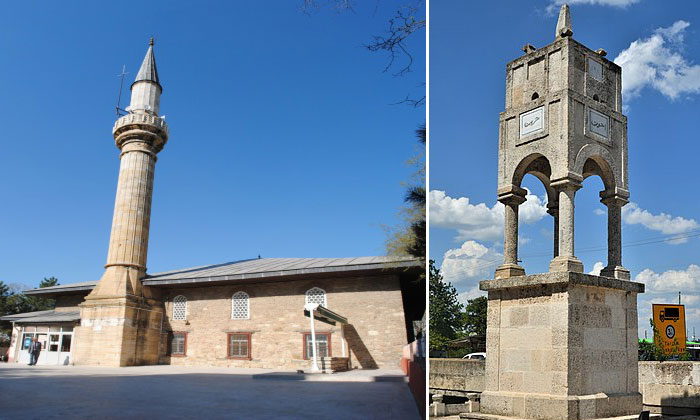 Мечеть Мурада II и памятник Свободы в Узункёпрю