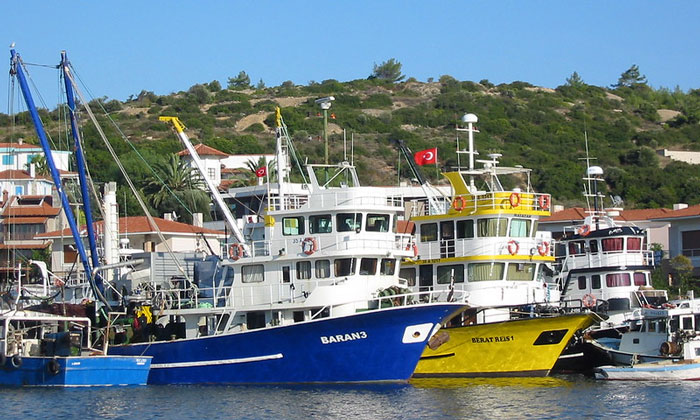 Морской порт Дальяна в Турции