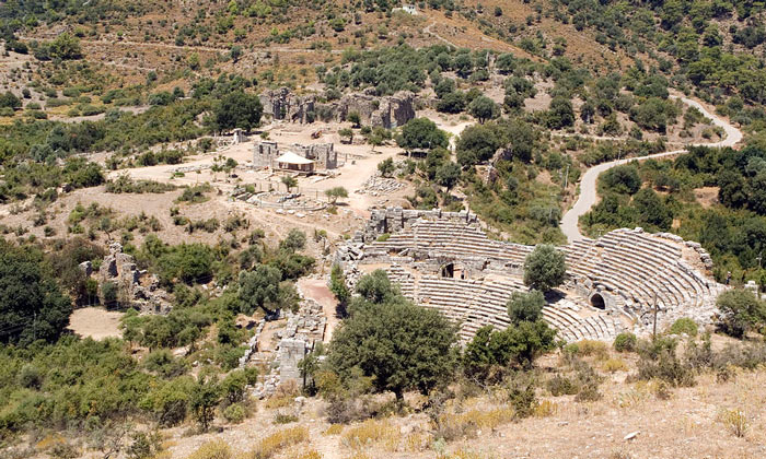 Античный город Каунос (Кавн) в Турции
