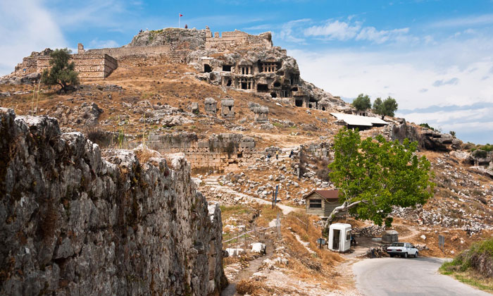 Древний город Тлос в Турции