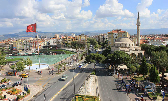 Современный город Айдын в Турции